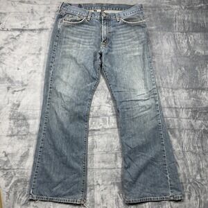 Lucky Brand Dungarees Relaxed Bootleg Jeans Mens 32 Gene Montesano Vintage USA
